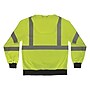 Ergodyne GloWear 8312BK High Visibility Long Sleeve Black Bottom Hooded Zip-Up Sweatshirt, ANSI Type R Class 3, Lime, 4XL~#|#~2BA65866-8395-4E07-85ADDA0E3A1A2C27_sc7