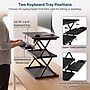 Uncaged Ergonomics Adjustable Standing Desk Converter with Keyboard Tray, Black (CDM)~#|#~2BAAF440-3794-4BFF-918089CD5AF85CEB_sc7