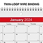2024 Staples 11" x 8" Wall Calendar, White/Red (ST53915-24)~#|#~2BAD9091-6843-4F3F-90D249B08755BF6D_sc7