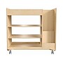 Flash Furniture Bright Beginnings Mobile 8-Section Storage Cart, 31.5"H x 33"W x 23"D, Natural Birch Plywood (MK-ME14504-GG)~#|#~2BAEBC87-3AF1-4CBA-991E3576DF2A4B05_sc7