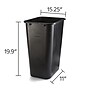 Coastwide Professional™ Indoor Trash Can Without Lid, Black Soft Molded Plastic, 10.25 Gallon (CW56433)~#|#~2BAF943C-4E8B-46B1-A31AF1D326E4ADF6_sc7