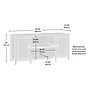 Sauder Costa 30"H Storage Credenza with 3 Shelves, Chalked Chestnut (419959)~#|#~2BB0ABBA-C29A-4CE0-A1EB8A8C0A837575_sc7
