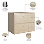 Bush Business Furniture Studio C 2 Drawer Lateral File Cabinet, Natural Elm (SCF136NESU)~#|#~2BB604AE-F166-43CF-96E7E147BC5EC635_sc7