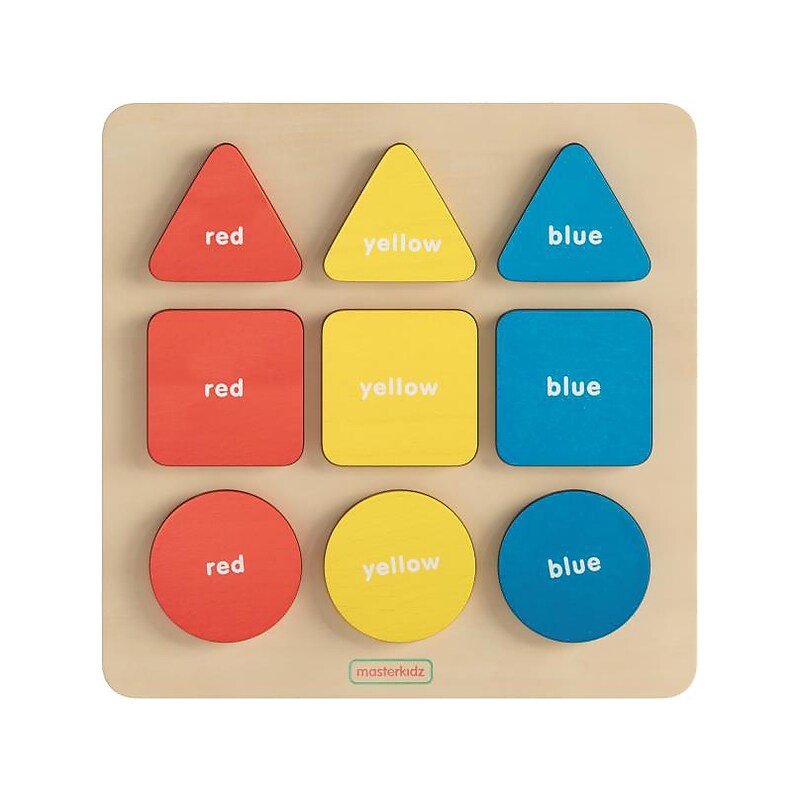 Flash Furniture Bright Beginnings Basic Shapes STEM Puzzle Board (MK-MK00590-GG) image 1
