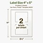 Avery Hemp Rectangle Laser/Inkjet Multipurpose Labels, 4" x 5", Off-White (16/Pack)~#|#~2BB7CE9F-D5E6-41D4-80B4F9934BF0F787_sc7