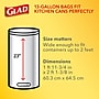 Glad Quick-Tie Tall 13 Gallon Kitchen Trash Bags, 80/Box (60034)~#|#~2BBBCC72-D859-4698-88C0C1226B18FD36_sc7