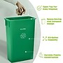Alpine Industries Polypropylene Trash Can with Dolly, 23 Gallon, Assorted Colors, 3/Pack (477-PKD1)~#|#~2BBF6BEB-63C6-4C5C-A5AB366EBBE11CD4_sc7