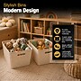 Azar Displays Large Wheat Lined Textured Plastic Storage Tote Bin with Handles, 2/Pack~#|#~2BC27188-8D5E-4D93-9AA16D9DCB1FEA7B_sc7