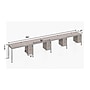 Boss Office Products Simple System 66"W Desk with Pedestal, White, 4/Set (SGSD010-102-WT)~#|#~2BC2932D-1317-4919-9DF4851F7A073E75_sc7