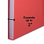 Staples® Reinforced Classification Folder, 2" Expansion, Letter Size, Red, 50/Box (ST18345-CC)~#|#~2BC35756-B6A0-40A3-AB66733925C16FF0_sc7