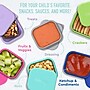 bentgo Sidekicks Kids Snack Containers, Gray/Aqua, 2.6 oz, 2/Pack (BGKDCHSC-YA)~#|#~2BC47B46-7121-49D8-8097E7F9B8C96D93_sc7