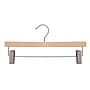 Nahanco 14" Wood Skirt/Slack Hanger With Clips, Natural, 100/Pack (21014RC)~#|#~2BCC3A94-E3E7-47E1-B13997313332397E_sc7