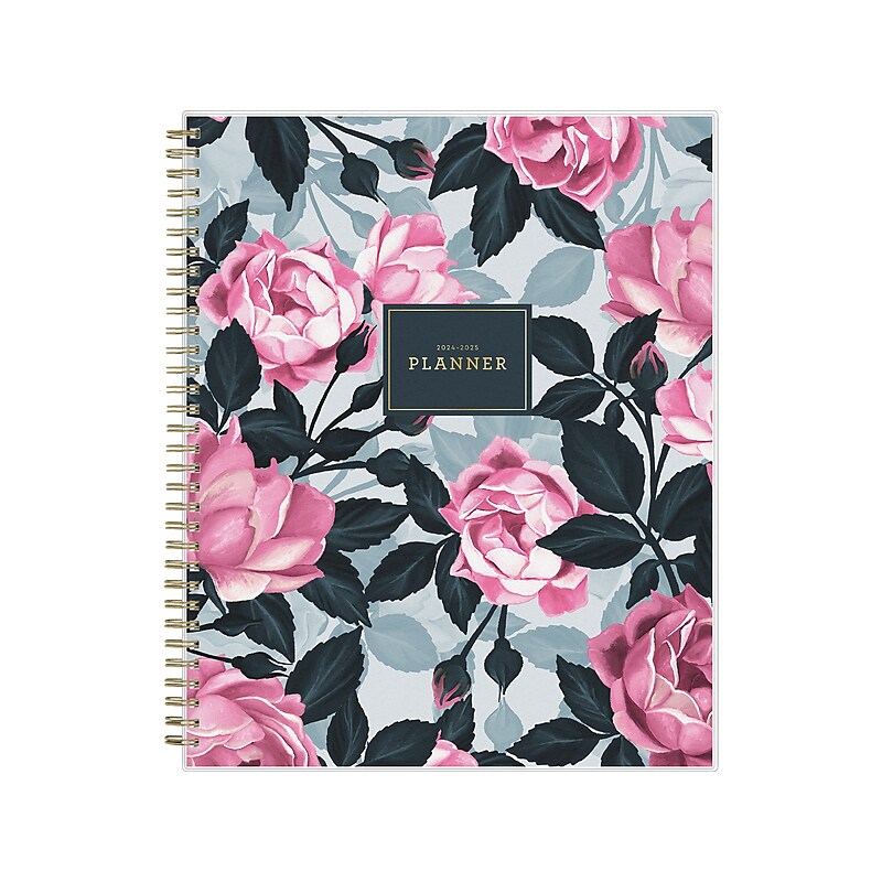 2024-2025 Blue Sky Roosevelt 8.5" x 11" Academic Weekly & Monthly Planner, Plastic Cover, Multicolor (128691-A25) image 1