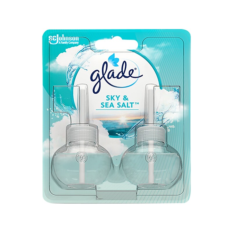Glade PlugIns Scented Oil Diffuser Refill, Sky & Sea Salt, 0.67 Fl. Oz., 2/Pack (337880) image 1