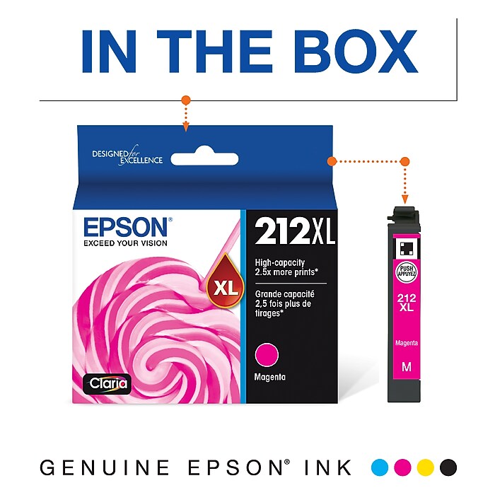 Epson T212XL Magenta High Yield Ink Cartridge (T212XL320-S) | Staples