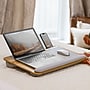 LapGear Home Office Pro 21.1" x 14.1" x 2.6" Lap Desk, Oak Wood (91599)~#|#~2BD102EE-3CD3-49F4-B3589C9B6069D92E_sc7