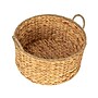 Household Essentials Round Handwoven Water Hyacinth and Seagrass Basket with Handles, Natural (HE1189)~#|#~2BD3FE3B-5621-420B-BCB07B7928C31606_sc7