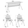 Bush Business Furniture Envision 60"W Foldable Training Room Table with 2 Chairs, Storm Gray (NVS007SG)~#|#~2BDF8CB1-77F2-4DFC-BD065E38BEA092CF_sc7