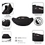 DUKAP Tango Polyester Waist Bag, Black (BDK-TAN-BLK)~#|#~2BE48407-5836-47FB-BBBB68DC3E1B5343_sc7