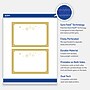Avery Gold-Metallic Ornaments Matte Blank Card, White, 20/Pack (S00-FH3)~#|#~2BEB6995-5956-400A-B8DD91CB96EFF9A8_sc7
