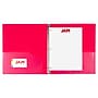 JAM Paper 1/2" 3-Ring Flexible Poly Binder, Fuchsia Pink (PB75237FU)~#|#~2BEF3B81-B20E-45D6-A1BFADBA645171A3_sc7