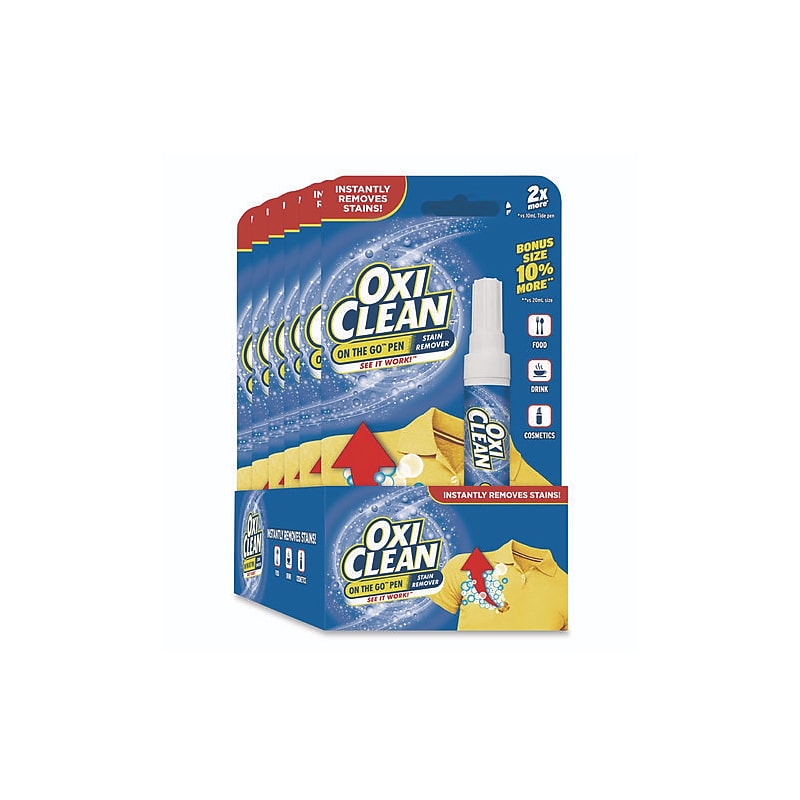 OxiClean On-the-Go Laundry Stain Remover Pen, Unscented, 22 mL, 6/Carton (CDC8057523564CT) image 1