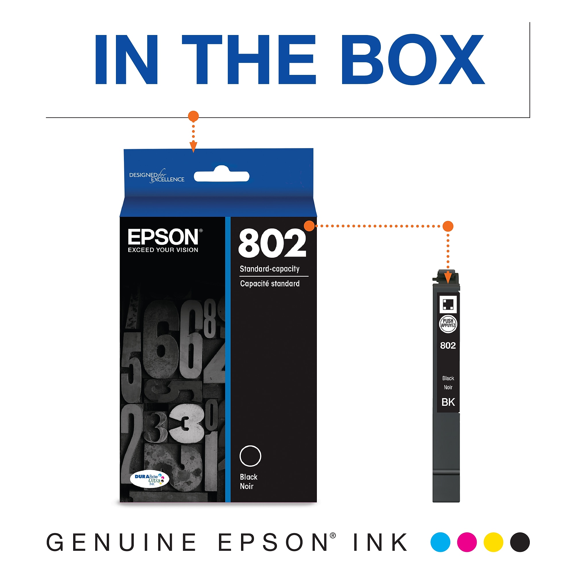 Epson T802 Black Standard Yield Ink Cartridge (T802120-S) Sansujyuku sansujyuku.com