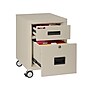 FireKing 2-Drawer Mobile Vertical File Cabinet, Letter/Legal Size, Lockable, Fire Resistant, Parchment (2M1822-1PAI)~#|#~2BF83AFF-FA7D-494B-8E87F7035F31CE1E_sc7