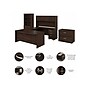 Bush Business Furniture Studio C 72"W U Shaped Desk with Hutch, Bookcase and File Cabinets, Black Walnut (STC001BWSU)~#|#~2BF8CFA2-28EB-46E7-87FA91DE88D5DE1F_sc7