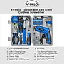 Apollo Tools Home Tool Set with 3.6V Li-Ion Cordless Screwdriver, 81 Pieces (DT2020)~#|#~2BFCC82A-1202-45BA-97F0041495B36E72_sc7
