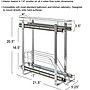 Household Essentials Metal Organizers, Chrome (HE1075) ~#|#~2BFD36F1-D69B-40E5-95D288764B6D8BBD_sc7