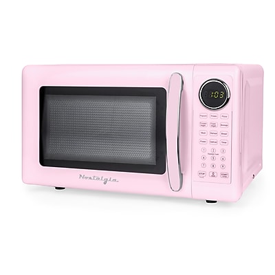 Nostalgia Retro 0.7 cu. ft. Countertop Microwave, Pink (NRMOPMSW7PK6A) Simolary simolary.com