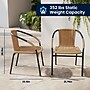 Flash Furniture Rattan Indoor-Outdoor Restaurant Stack Chair, Beige, 4-Pieces (4TLH037BGE)~#|#~2C02433F-921F-419C-A46ABC36FD7AD54C_sc7
