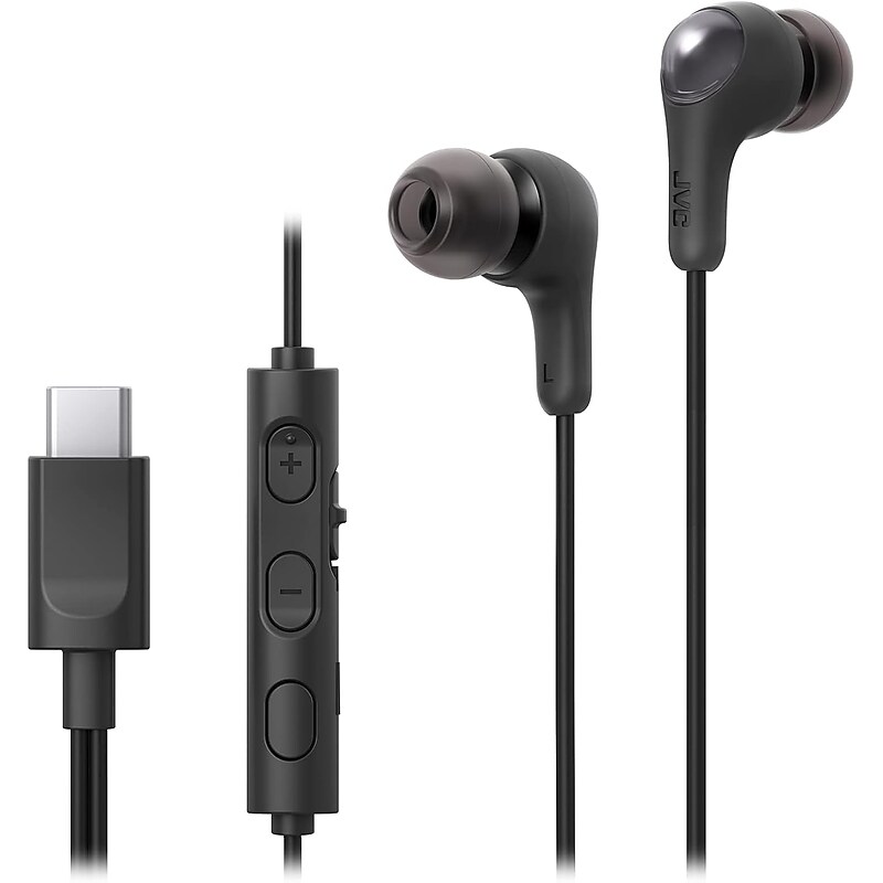 JVC Gumy Connect Earbuds, Black (HAFR9UCB) image 1