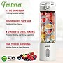 Brentwood 17-Oz. Portable Battery-Operated USB-Chargeable Glass Blender, White (RJB-100W)~#|#~2C0BFD96-7554-4243-85454023EE3B8625_sc7