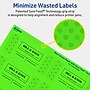 Avery Laser/Inkjet Multipurpose Rectangle Labels, 1.5" x 3.75", Neon Green, 800/Box (94205)~#|#~2C0C66AB-0C52-48C3-A16FC882575DE2DA_sc7
