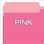 Pendaflex Two-Tone Recycled File Folder, 1/3-Cut Tab, Assorted, Legal Size, Pink, 100/Box (153 1/3 PIN)~#|#~2C0D82FB-C1EE-4083-A5B5DDA7C22EC940_sc7