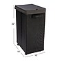 Household Essentials Rolling Hamper with Lid, Black (HE1059)~#|#~2C16B120-5FDC-4A10-848E53B0DCF3AFF1_sc7