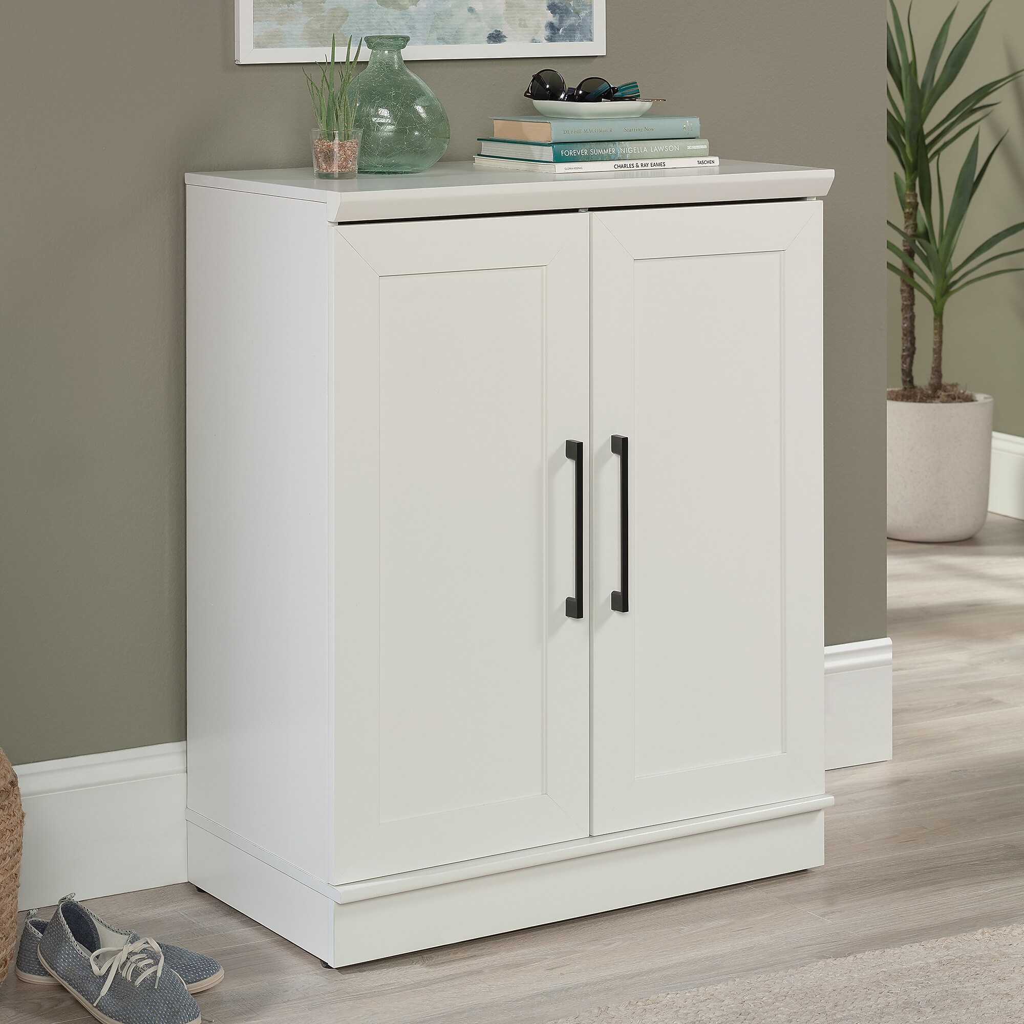 Sauder HomePlus 37″H Storage Cabinet with 2 Shelves, White (438284) Sansujyuku sansujyuku.com
