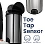 Nine Stars Stainless Steel Toe Tap Sensor Trash Can, 13.2 Gallon, Silver (TTT-50-19)~#|#~2C1E709C-8E0C-4960-AB99E53A868DA239_sc7