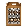 Nearly Natural Holiday Shatterproof Silver Christmas Tree Ornament Box Set, 80mm, 40/Set (D1000-SV)~#|#~2C215D9A-B614-4BEE-8ED2AAD4249F0E16_sc7