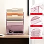 Staples 5-Pocket Metal Mesh Mountable Wall File, Letter Size, Dusty Pink (ST63848)~#|#~2C236B74-6A1C-4D7D-B19F7DDD47143E5C_sc7