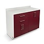 Viva Comfort 36.32'' H x 48" L Exam Room Medical Cabinet, 4-Doors, 2-Drawers, Claret (902BASE48NSCL)~#|#~2C26B970-20F9-4BED-AE52F33100D6BB82_sc7