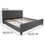 Flash Furniture Tribeca Dark Gray Tufted Upholstered Platform Bed, King (HG32)~#|#~2C28C7CC-A173-4F1E-B701C30AA631D4DE_sc7