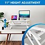 Mount-It! 38"W Manual Rectangular Adjustable Standing Desk Converter, White (MI-15005)~#|#~2C292534-02ED-431C-9B718D938936490D_sc7