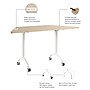 Bush Business Furniture Synergy 60"W Trapezoid Shaped Conference Table, Natural Elm (SGD160NE)~#|#~2C2A1B34-DB5F-45C1-B691454A927CF1E2_sc7