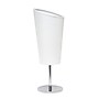Creekwood Home Chrome Slanted 12.4" LED Table Lamp, White (CWT-1012-WH)~#|#~2C3062A2-0620-4BBC-A0D035F87A4E6CDC_sc7