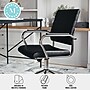 Martha Stewart Piper Faux Leather Swivel Executive Chair, Black/Polished Nickel (CH2209212BK)~#|#~2C32122D-BD68-413B-B24A1CF6F5366D2F_sc7