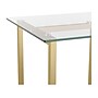 Martha Stewart Eli 47"W Glass/Steel Home Office Desk, Clear/Polished Brass (XUDK1GLD)~#|#~2C33B7A7-2790-47D3-AEEB589682BDCE70_sc7
