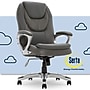 Serta Amplify Ergonomic Faux Leather Swivel Executive Chair, Light Gray (43673C)~#|#~2C34A0C4-7764-409F-8C89C405A1244FF4_sc7